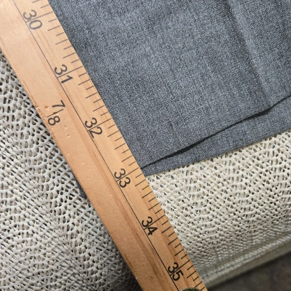 Vintage Haggar Pants Men 38x34 Gray Dress Slacks Classic Fit Wool Blend Workwear